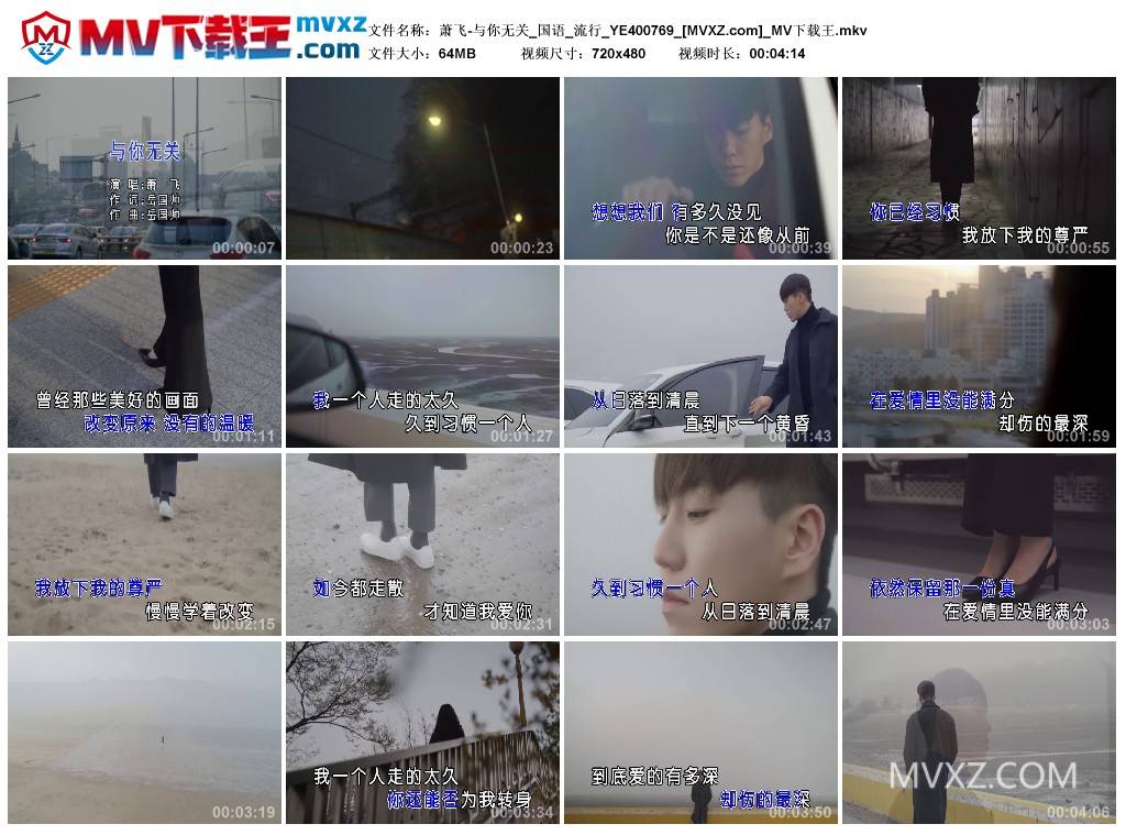 萧飞-与你无关_国语_流行_YE400769